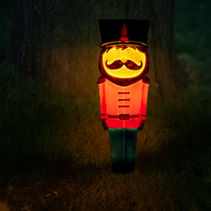 Arlec soldier festive stake light – solar-powered poly resin LED decoration for Christmas or garden