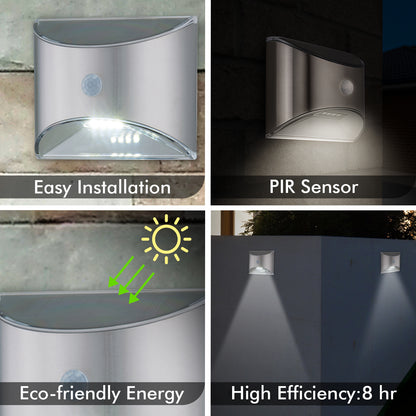 Arlec Solar Wall Light With Motion Sensor - solar powered light, motion sensor light, exterior wall light