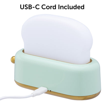 Arlec rechargeable toaster-shaped LED night light with soft ambient glow