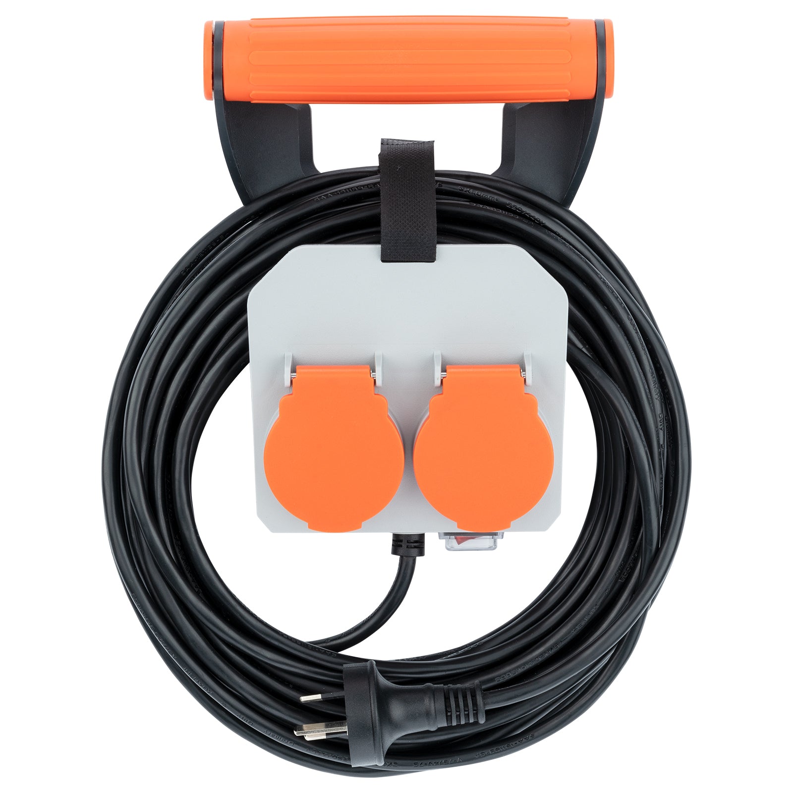 Arlec twin outlet power handle with 10m cable – outdoor workshop use