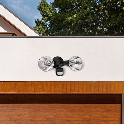 Arlec Castalia twin PAR38 floodlight – compact DIY motion sensor LED security light with bayonet adapter