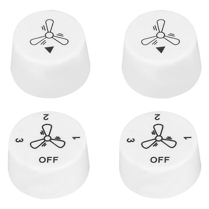 Arlec Wall Fan Controller Knob – 4 Pack Replacement Kit for Wall-Mounted Fans