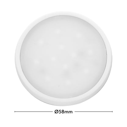 Arlec 4 pack LED puck lights, warm white under cabinet lighting, plug-in DIY light kit