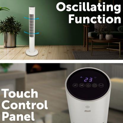 Arlec 110cm Tower Fan – Space-Saving Cooling with Multiple Fan Speeds