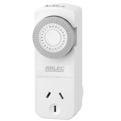 Arlec 24 Hour Mechanical Timer for lights and appliances