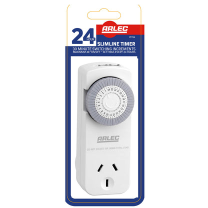 Arlec 24 Hour Mechanical Timer for lights and appliances