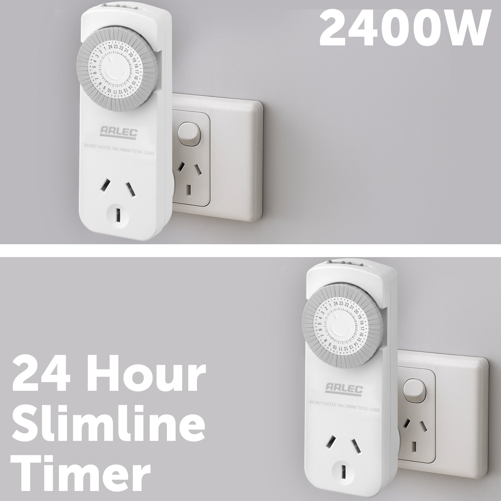 Arlec 24 Hour Mechanical Timer for lights and appliances