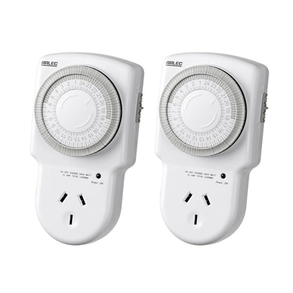Arlec 24 Hour Timer Twin Pack for automatic power control