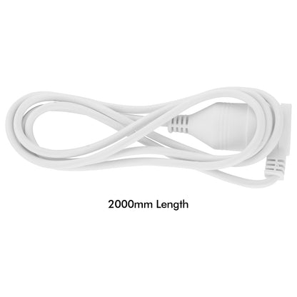 Piggy Back Extension Lead - 2m - short piggyback lead, 2m power cord, compact extension cable