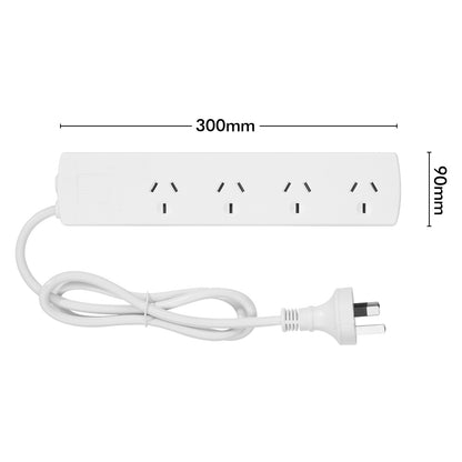 4 Outlet Powerboard – compact 4 outlet extension board