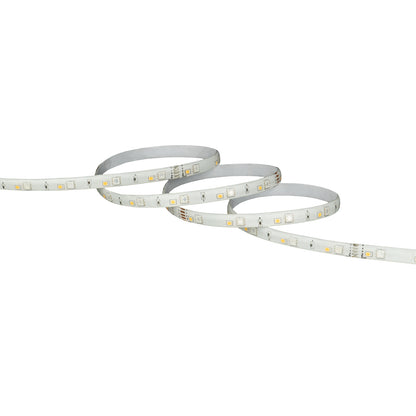 5m smart RGBW LED strip light with Wi-Fi control, adjustable brightness, and customizable lighting scenes