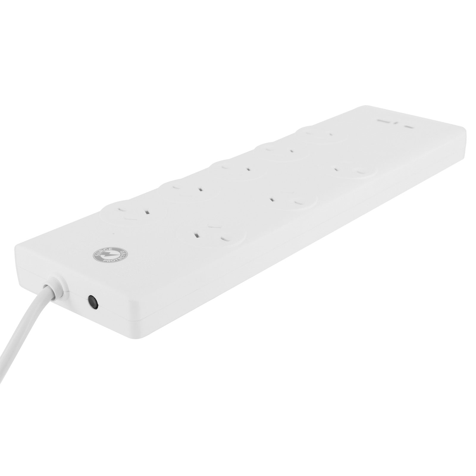 8 outlet entertainment power board with dual USBs A & C – USB charging powerboard for media devices