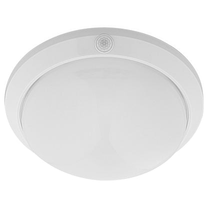 Arlec White DIY LED Oyster Sensor Light - motion sensor light, energy efficient LED, easy DIY installation