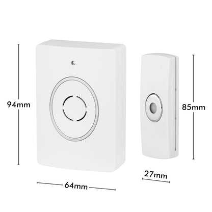 Arlec basic wireless door chime – battery operated entry alert