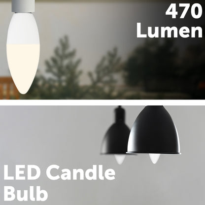 Smart candle LED E14 globe with RGB + CCT adjustment, Grid Connect app, Alexa & Google compatible