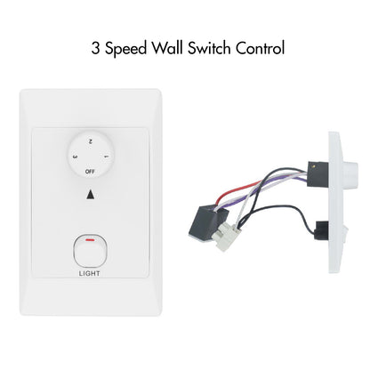 arlec 76cm maxy ceiling fan with light – compact 5 blade white ceiling fan; tri-colour led panel fan; modern fan for small rooms