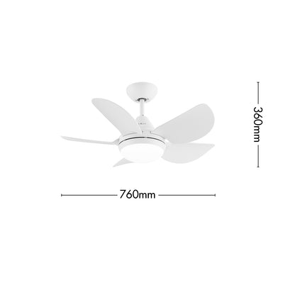 arlec 76cm maxy ceiling fan with light – compact 5 blade white ceiling fan; tri-colour led panel fan; modern fan for small rooms