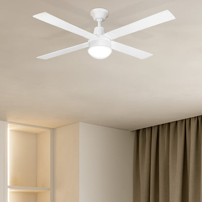 Arlec White Oyster Fan Ceiling Light – Stylish E27 Retrofit Light for Ceiling Fans