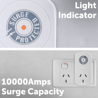 Plug-in surge protector for home electronics – Arlec safety power adaptor