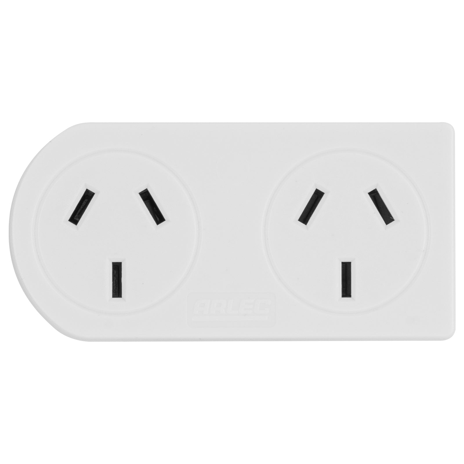 Right angle wall adaptor for tight spaces – Arlec side mount plug