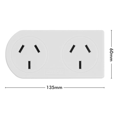 Right angle wall adaptor for tight spaces – Arlec side mount plug