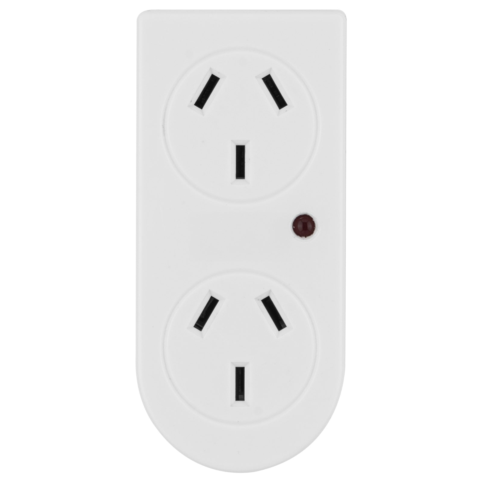 Surge protected double adaptor for electronic devices – Arlec power plug