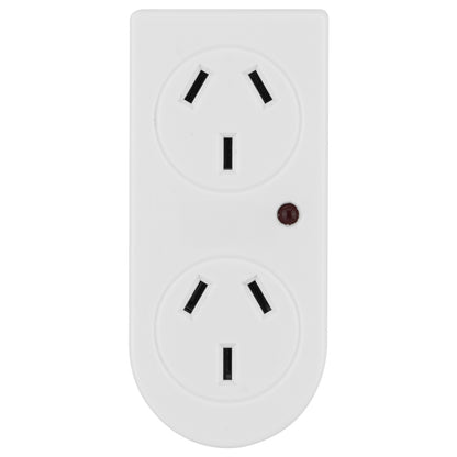 Surge protected double adaptor for electronic devices – Arlec power plug