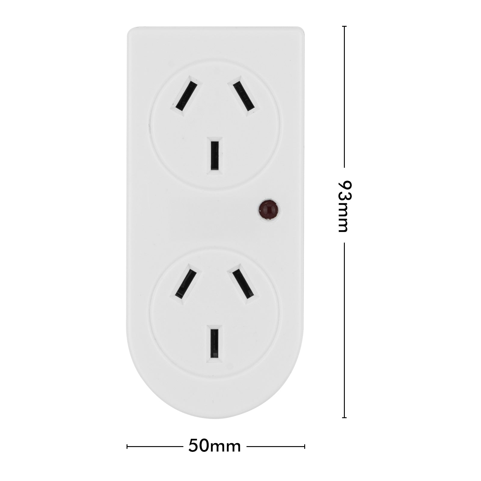 Surge protected double adaptor for electronic devices – Arlec power plug