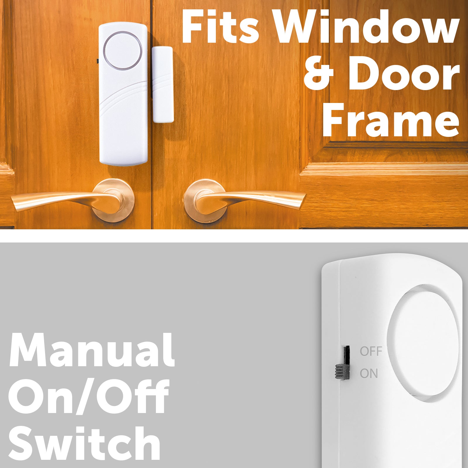 Arlec Window and Door Magnetic Contact Alarm - 4 Pack – window door alarm, home security alarm, Arlec contact sensor