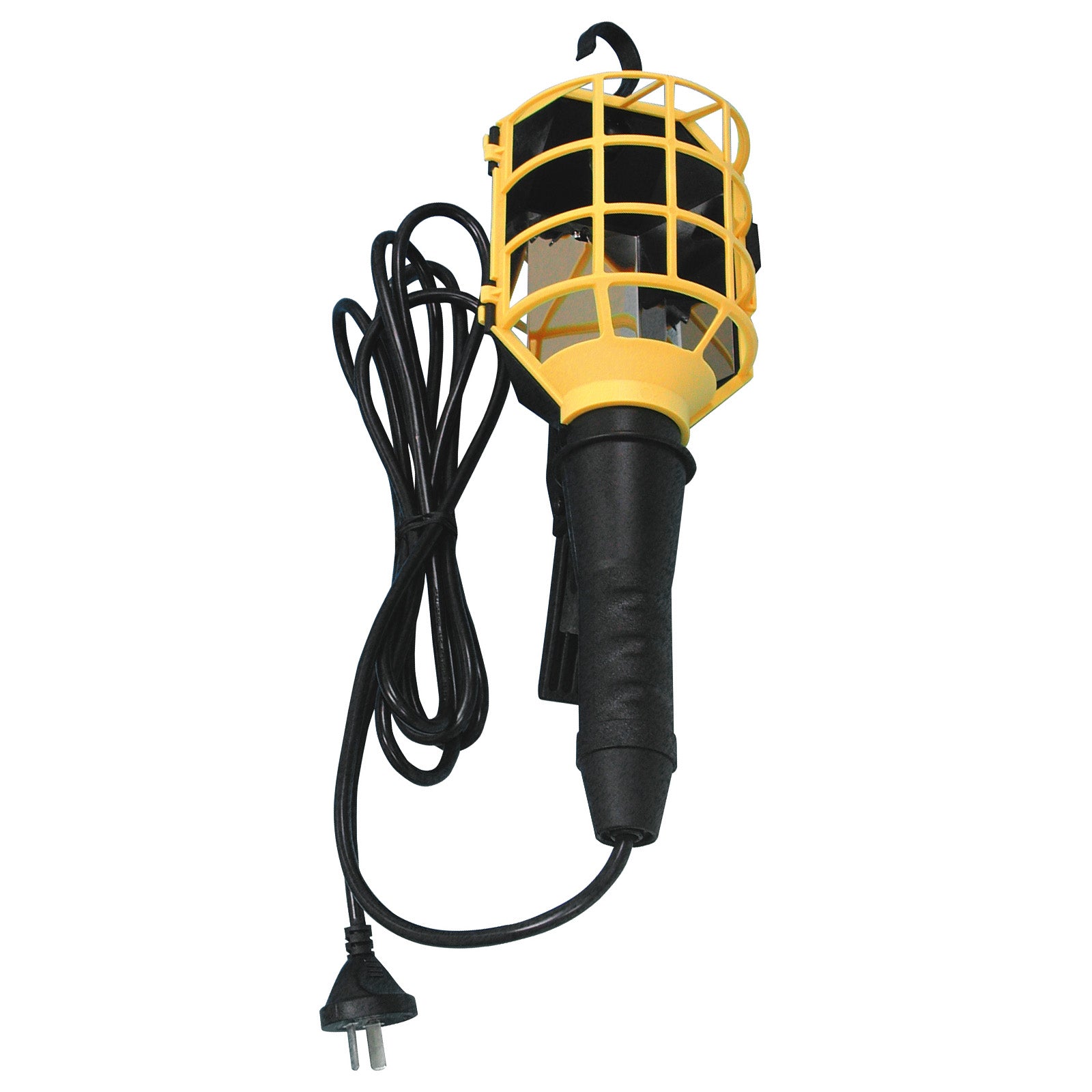 Heavy duty 12V worklight with cage guard, compatible with Edison globe (not included)