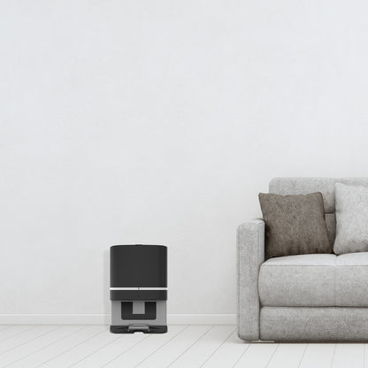 Automatic dust collection base with 2.8L capacity and 6 disposable bags for SH142HA robotic vacuum