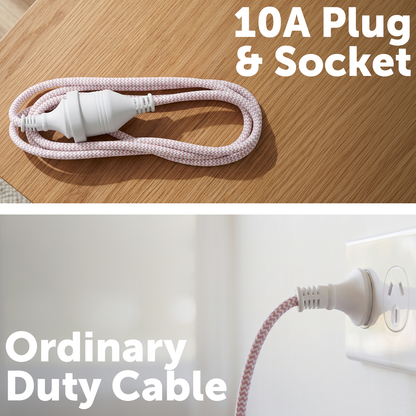 Arlec Burnished Lilac 2m Ordinary Duty Braided Lead
