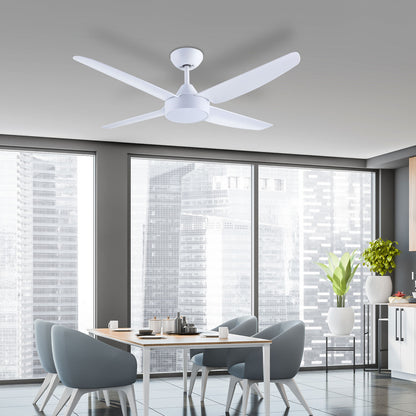 Arlec Chicago White 4-Blade 120cm AC Ceiling Fan