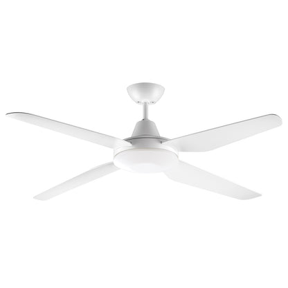 Arlec Madrid White 4-Blade 130cm Grid Connect Smart DC Ceiling Fan With Remote