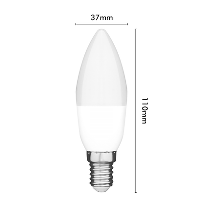 Arlec Grid Connect Smart 5W E14 470lm RGB and Tunable White Candle LED Globe - Matter Compatible
