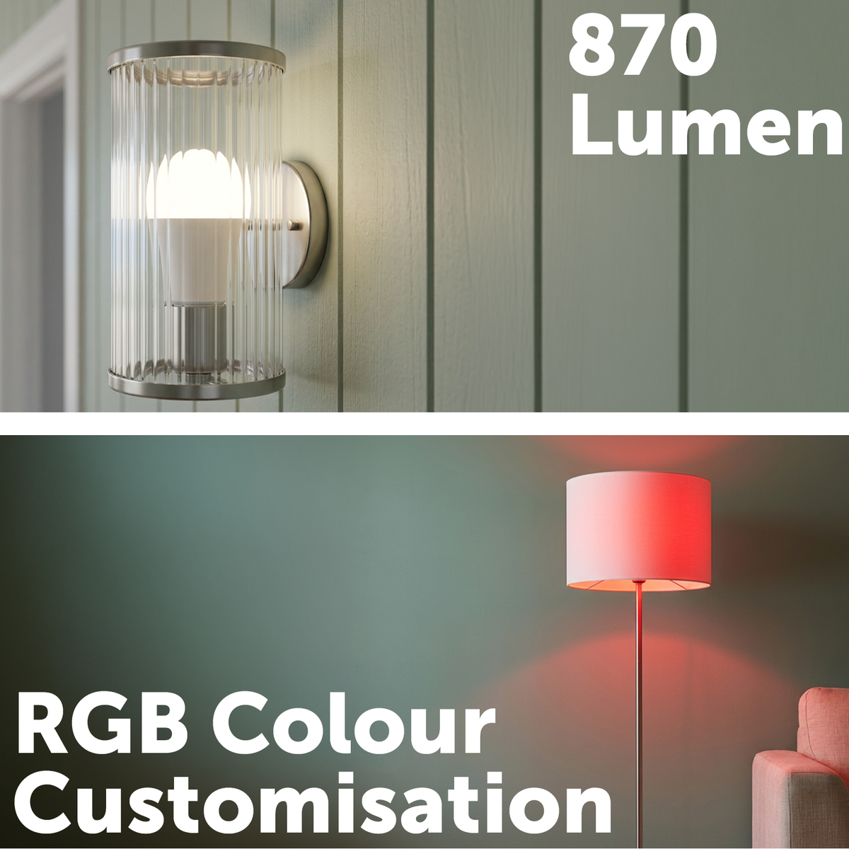 Arlec Grid Connect Smart 9W B22 A60 RGB+CCT and Tunable White LED Globe with Remote