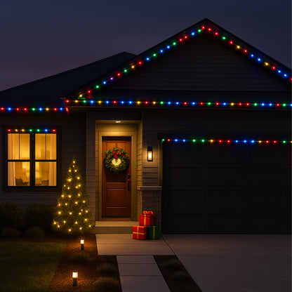 Arlec 10m Coloured Solar Powered Thin LED Rope Light