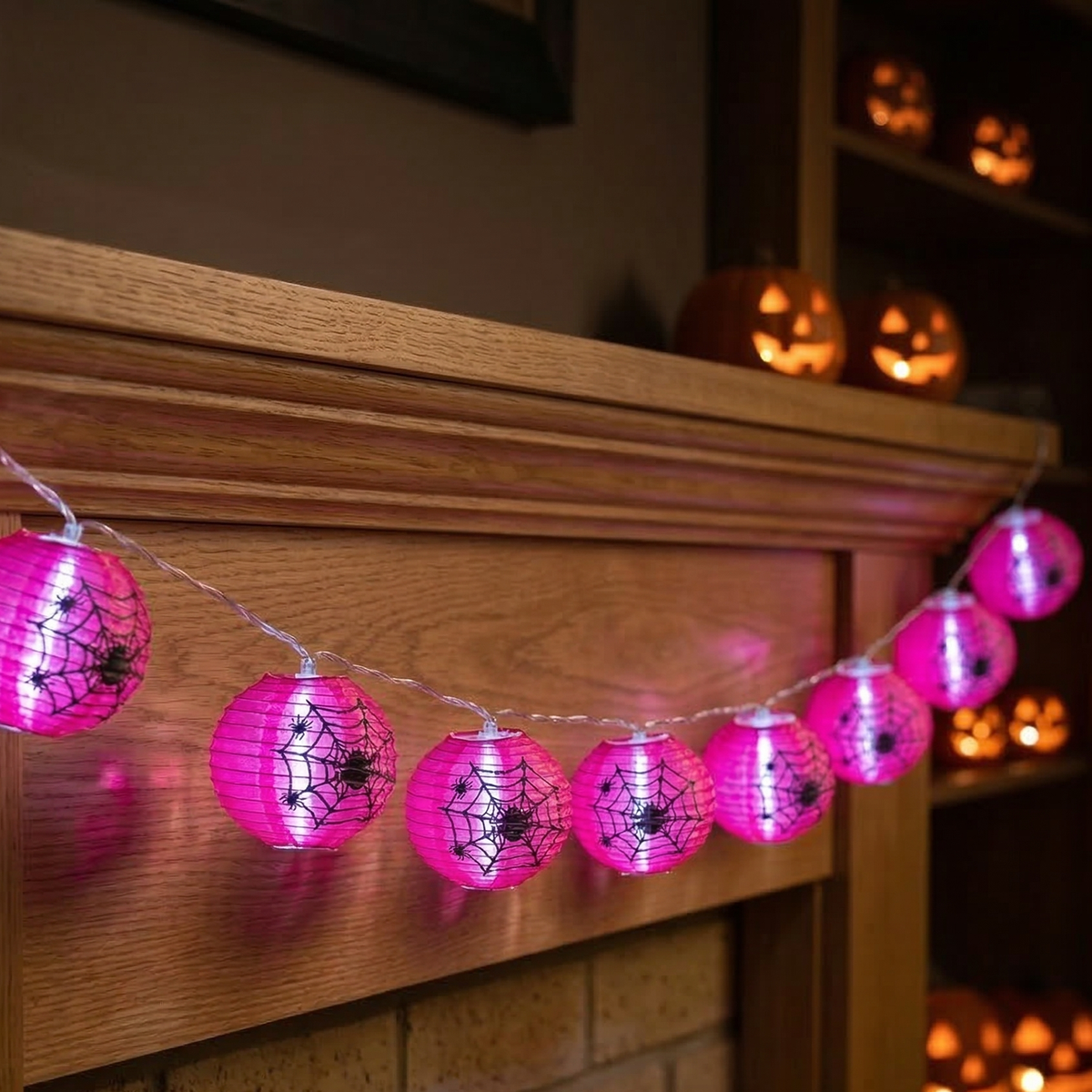 Arlec 20 Battery Operated Spiderweb Lantern Light
