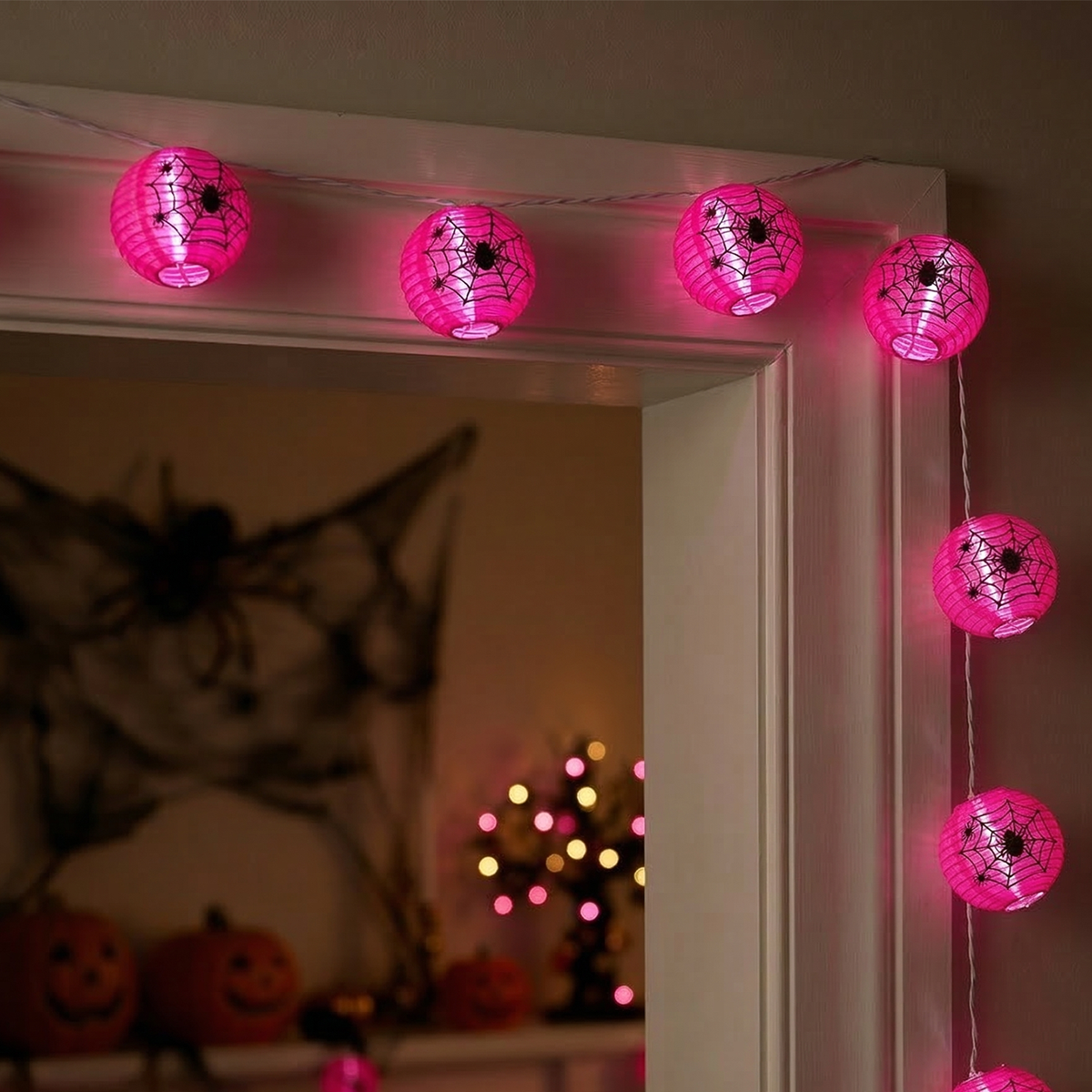 Arlec 20 Battery Operated Spiderweb Lantern Light