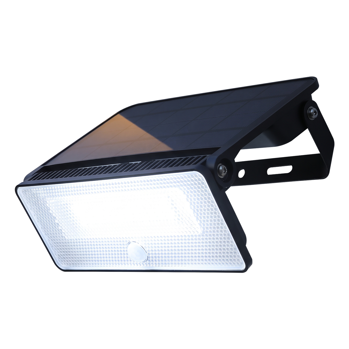 Arlec Echo Solar Linkable 16W LED Adjustable Outdoor Wall Light with PIR Sensor