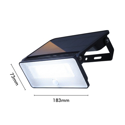 Arlec Echo Solar Linkable 16W LED Adjustable Outdoor Wall Light with PIR Sensor