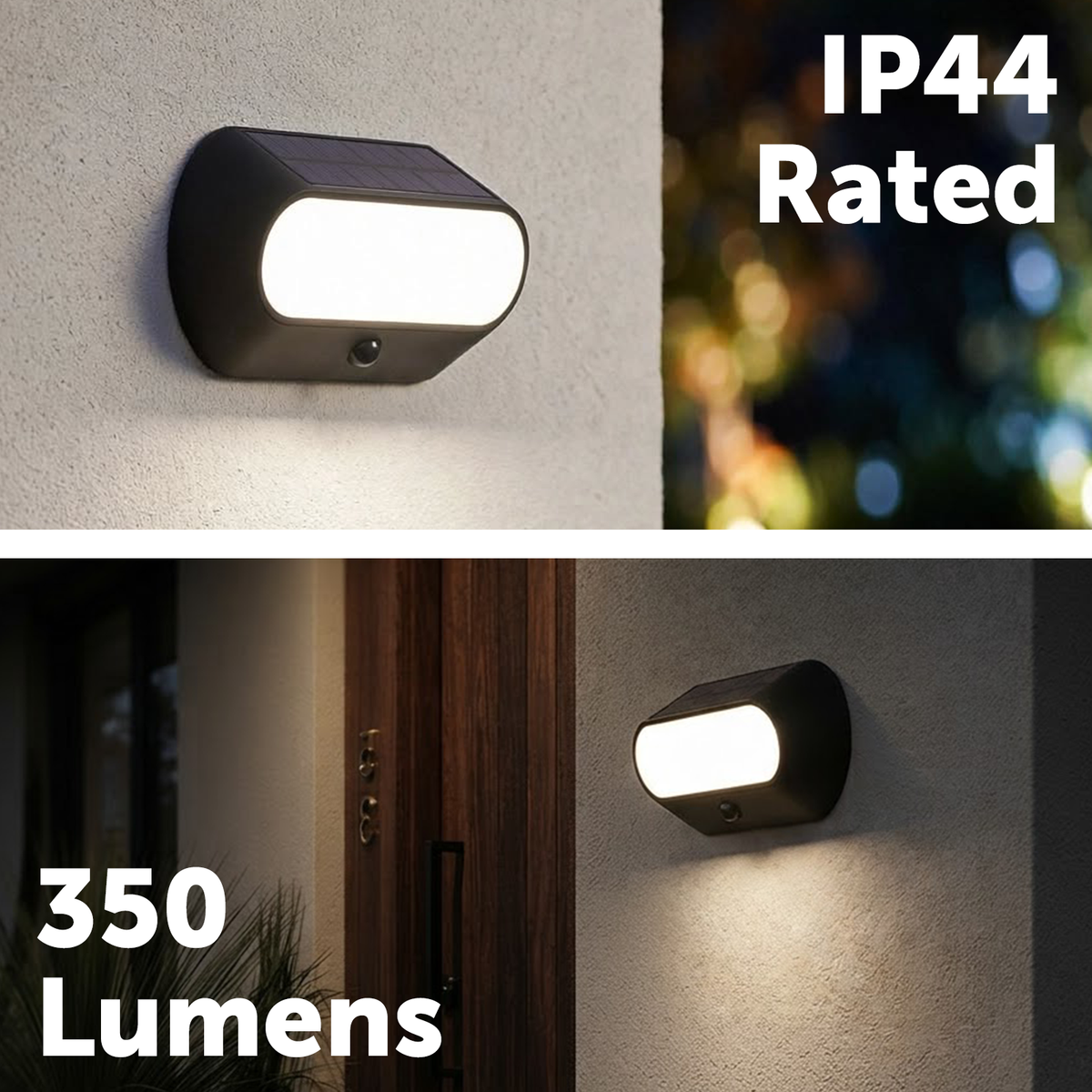 Solar Linkable Oval Wall Light