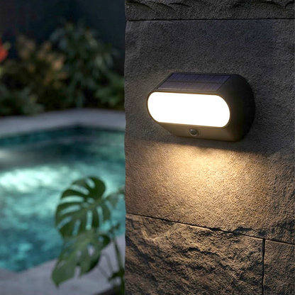 Solar Linkable Oval Wall Light