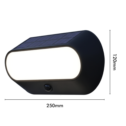 Solar Linkable Oval Wall Light
