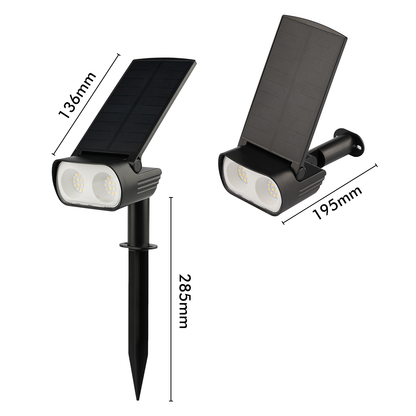 Arlec 300lm Dual Purpose Solar Wall Light and Spotlight