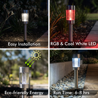 Arlec Mesa RGB or Cool White Solar Path Light