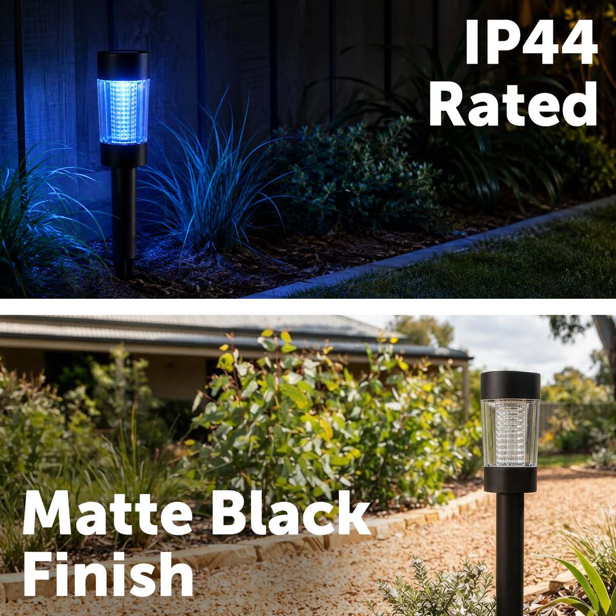 Arlec Black Mesa RGB or Cool White Solar Path Light