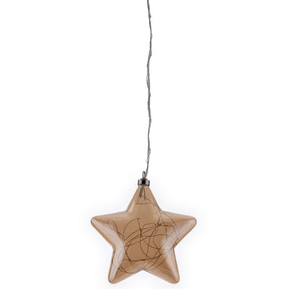 Arlec 15cm Warm White Battery Powered 25 LED Hanging Star