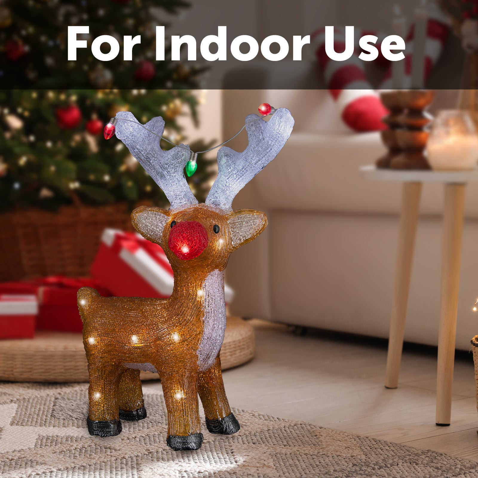 Arlec Battery Operated LED Acrylic Deer