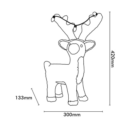 Arlec Battery Operated LED Acrylic Deer